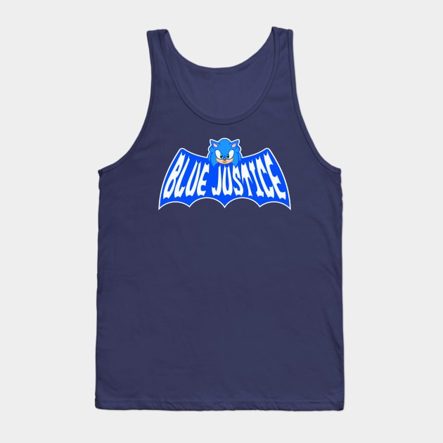 Blue Justice Tank Top by Apgar Arts